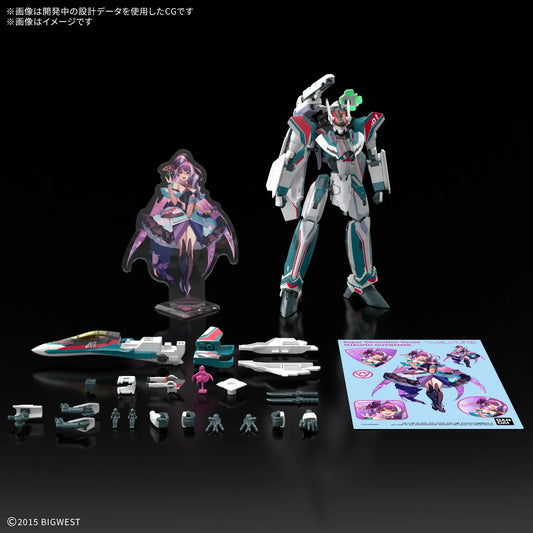 Bandai 2844652 HG VF-31S Siegfried (Arad Molders Use) Deluxe Set "Macross"
