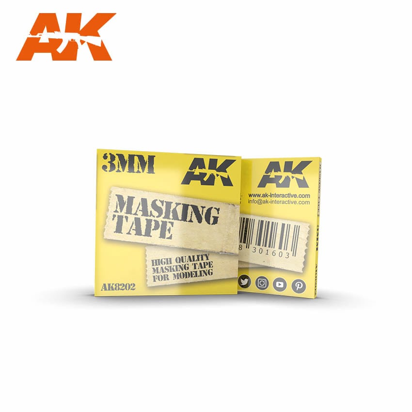 AK Interactive 8202 Masking Tape 3 mm