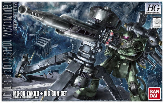 Bandai 2339747 HGGT #7 MS-06 Zaku II + Big Gun Set [Gundam Thunderbolt Ver.]