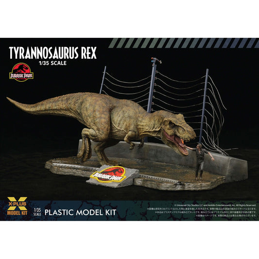 X-PLUS 411-200130T 1/35 Jurassic Park Tyrannosaurus Rex
