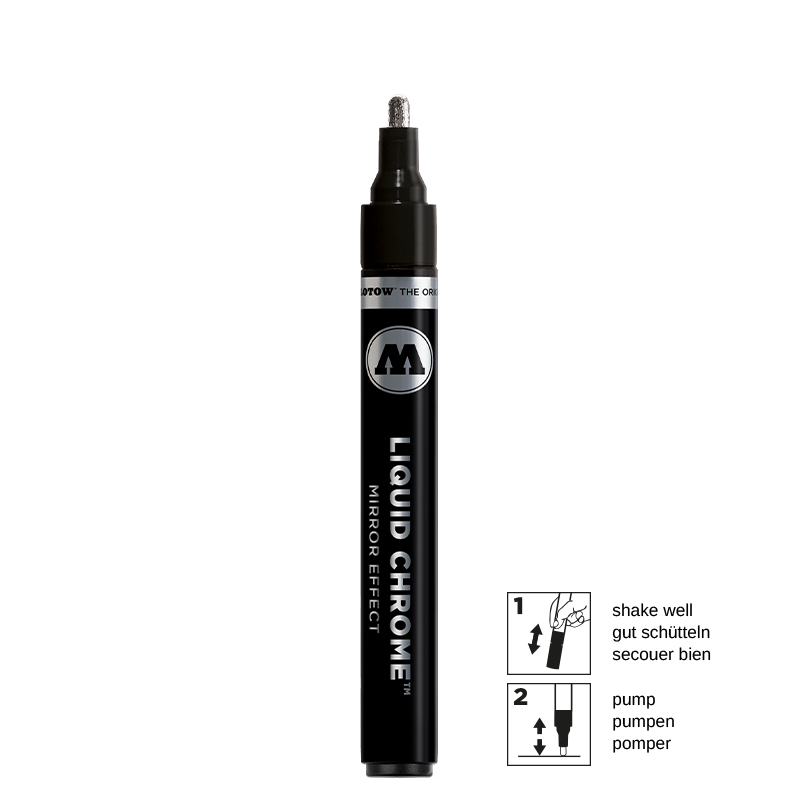 Molotow 703103 Liquid Chrome Marker, 4mm