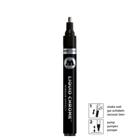 Molotow 703103 Liquid Chrome Marker, 4mm