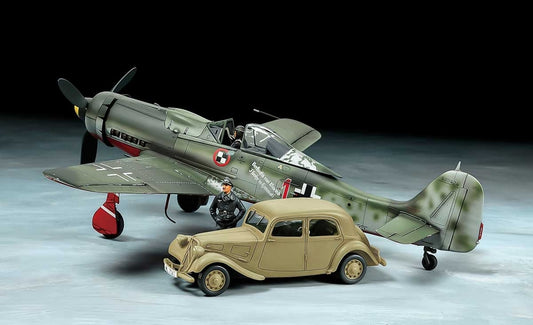 Tamiya 25213 1/48 Fw190 D-9 JV44 W/ Citroen 11CV