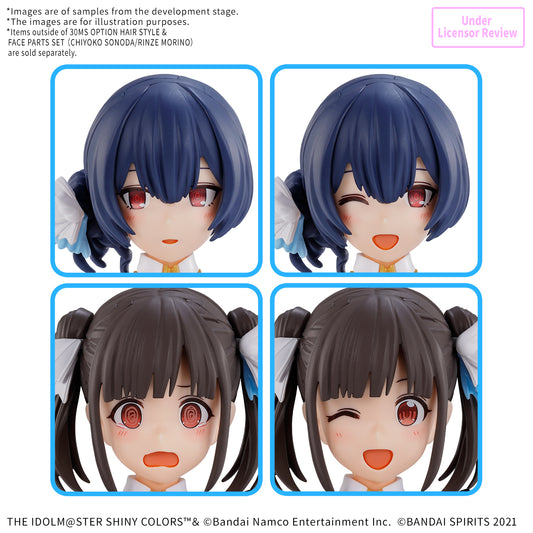 Bandai 2794163 30MS Option Hair Style & Face Parts Set (Chiyoko Sonoda/Rinze Morino)
