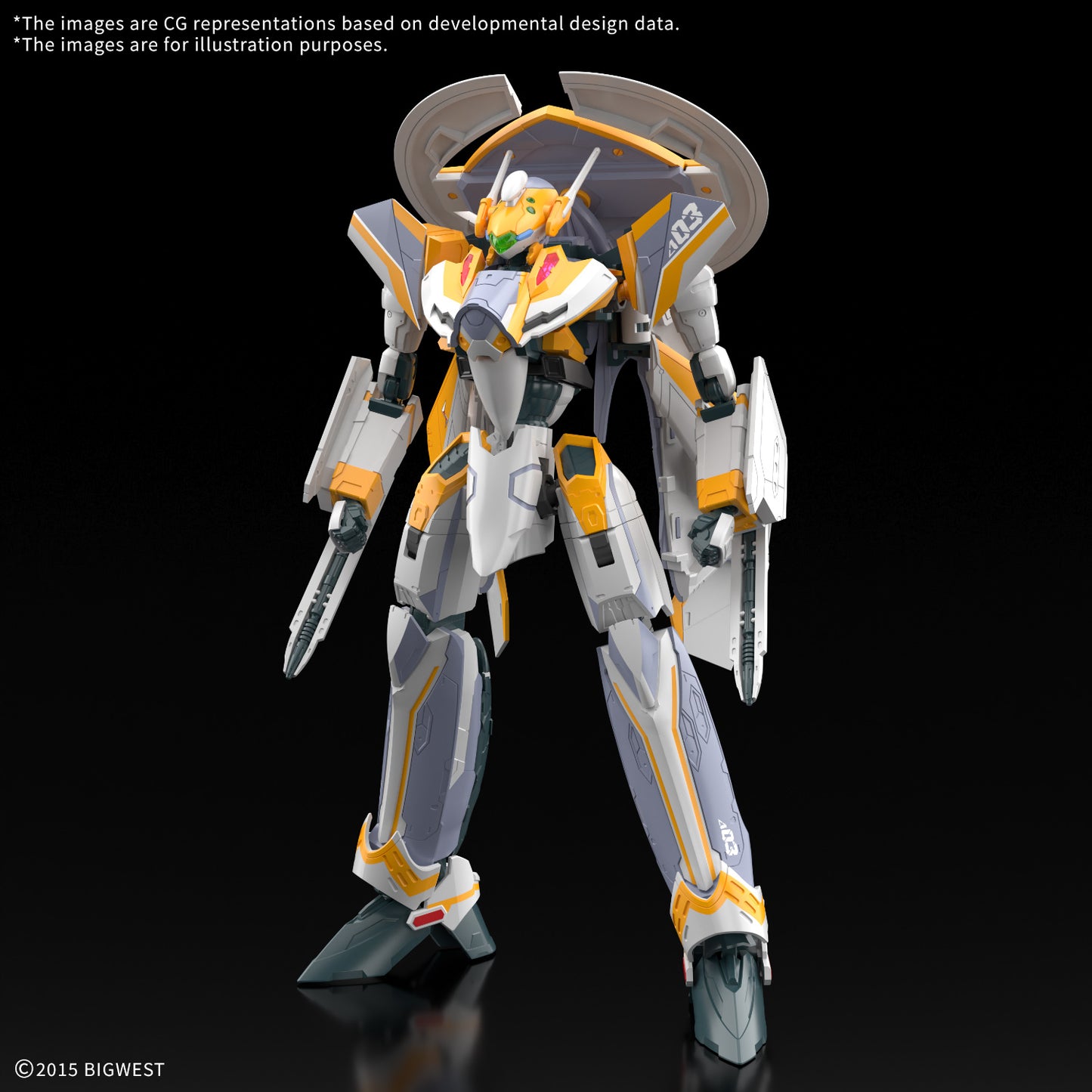 Bandai 2859010 HG VF-31E Siegfried (Chuck Mustang Use) "Macross Delta"
