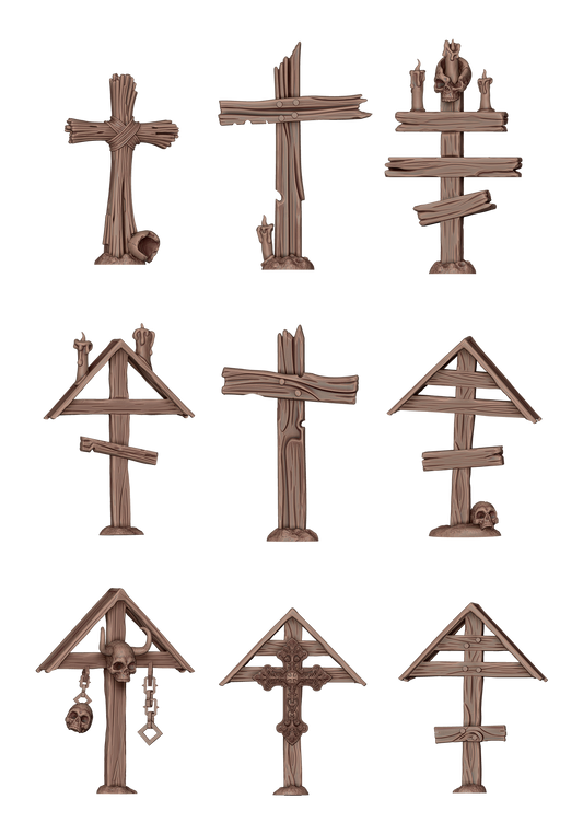 AK Interactive AKBIT0031 Wood Crosses
