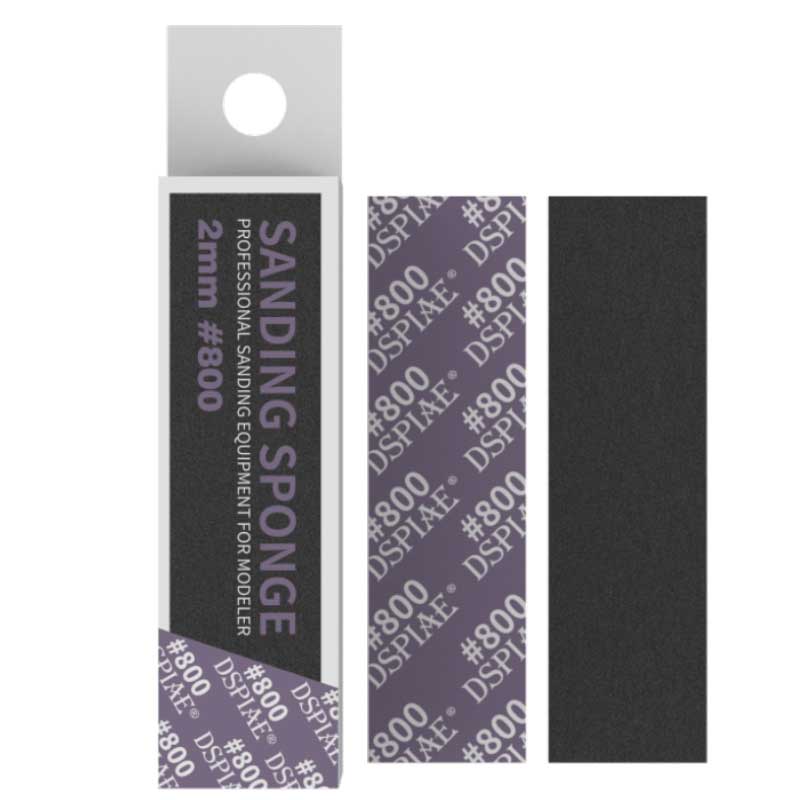 Dspiae SS2-800 2mm #800 Sanding Sponge 5Pcs