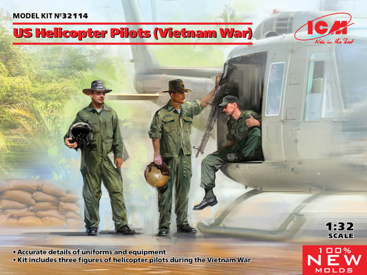 ICM Models 32114 1/32 US Helicopter Pilots (Vietnam War)