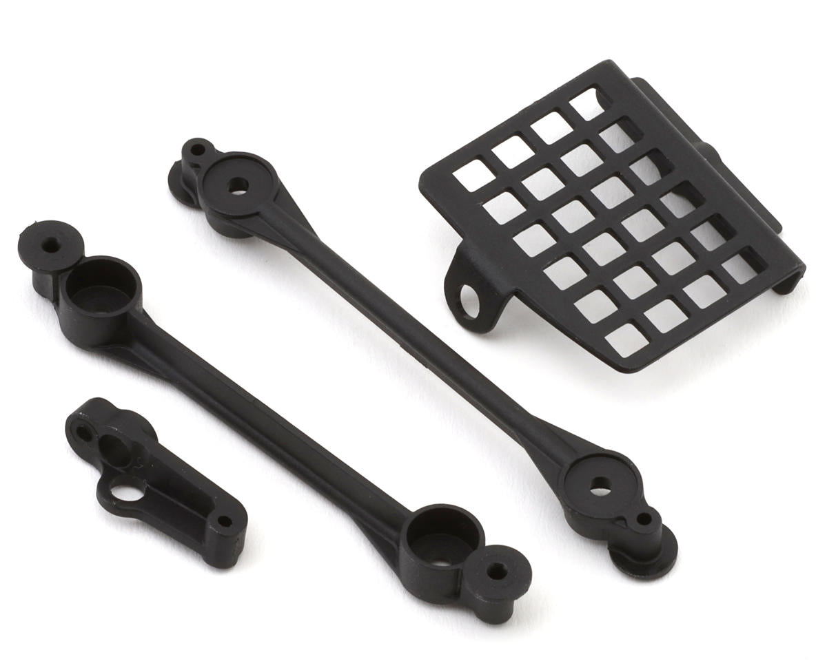 1RC Racing 2056 1/18 Asphalt Late Model Body Mounts w/Window Net