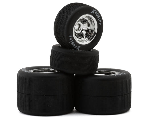 1RC Racing 5583 1/18 Asphalt Sprint Car Tires (Chrome) (4) (Front & Rear) (Soft)