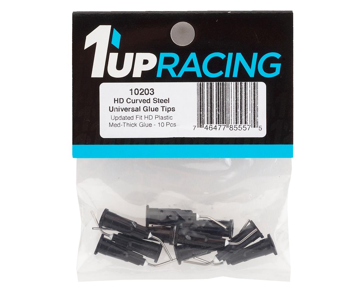 1UP Racing 10203 HD Curved Steel CA Glue Tips (Medium Glue) (10)