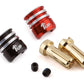 1UP Racing 190436 Heatsink Bullet Plug Grips w/5mm Bullets (Black/Red)