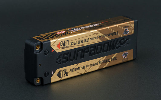 Sunpadow 5660041 7.4V 3800mAh 130C/65C 2S Stick LiPo Battery