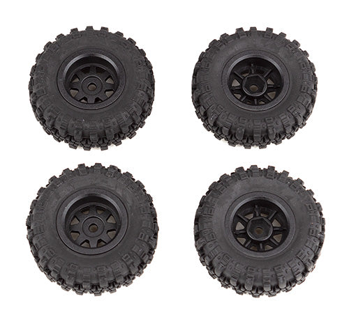 Associated 21708 Enduro24 Pre-Mounted Wheels & Tires (4)