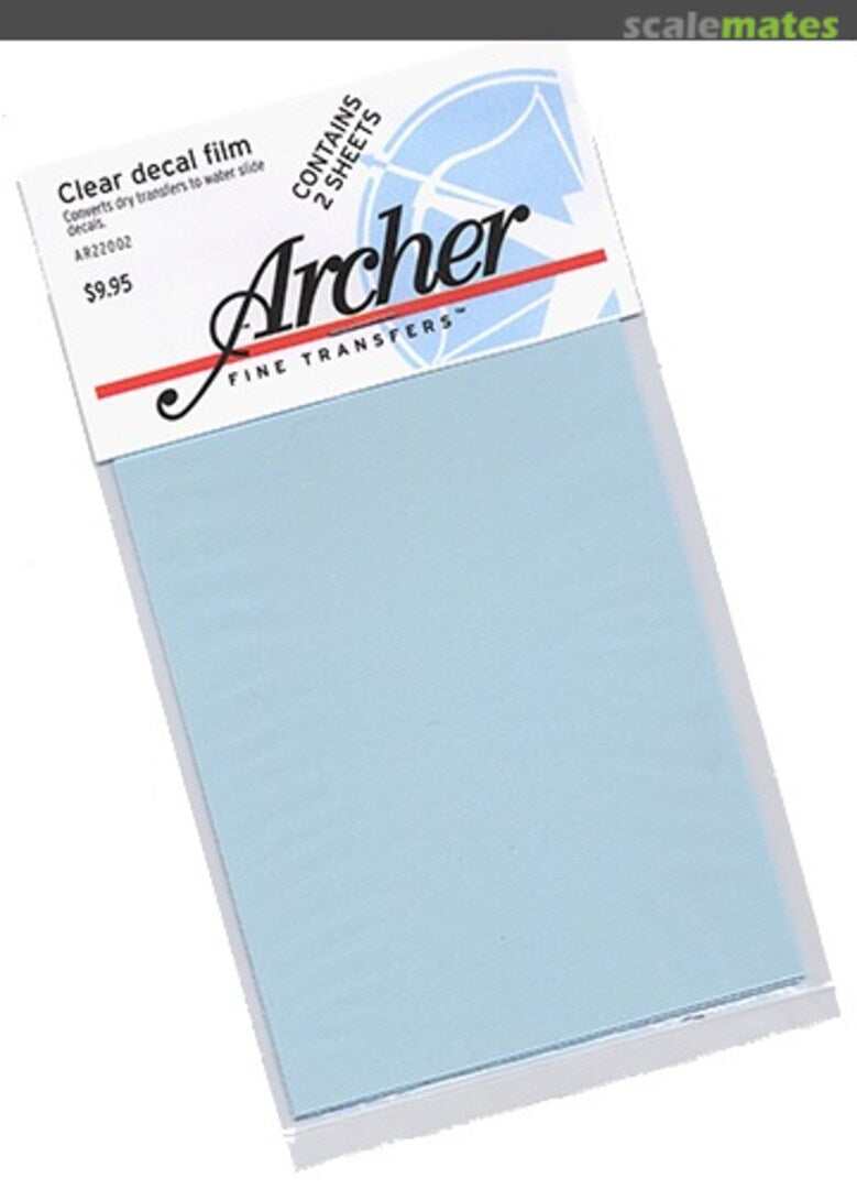 Archer AR 22002 Clear Decal Film, 2 Sheets