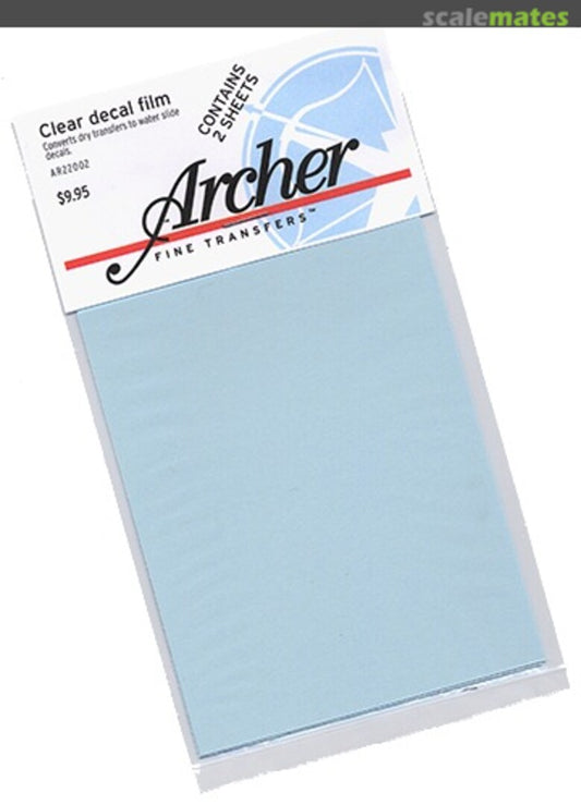 Archer AR 22002 Clear Decal Film, 2 Sheets