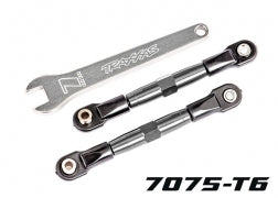 Traxxas 2444A Camber links, front (TUBES charcoal gray-anodized, 7075-T6 aluminum, stronger than titanium) (2)