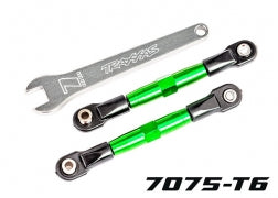 Traxxas 2444G Camber links, front (TUBES green-anodized, 7075-T6 aluminum, stronger than titanium) (2)