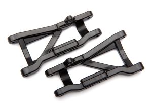 Traxxas 2555X Suspension arms, black, rear, heavy duty (2)