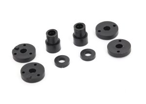 Traxxas 2669 Piston head set (2-hole (2)/ 3-hole (2))/ shock mounting bushings & washers (2) (Big Bore Shocks)