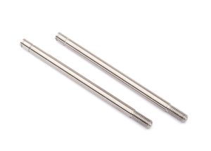 Traxxas 2765 Shock shafts, steel, chrome finish (x-long) (2)