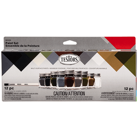 Testor 281229 Military Enamel 9-bottle Paint Set