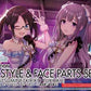 Bandai 2700400 The Idolmaster Shiny Colors 30 Minutes Sisters Option Hairstyle & Face Parts (Yuika Mitsumine & Kiriko Yukoku) Accessory Kit Set