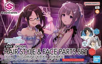 Bandai 2700400 The Idolmaster Shiny Colors 30 Minutes Sisters Option Hairstyle & Face Parts (Yuika Mitsumine & Kiriko Yukoku) Accessory Kit Set