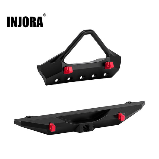 Injora SCX30-2016FR Aluminum Stinger-style Bumper for 1/30 SCX30 JLU - Front and Rear