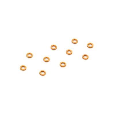 XRay 303141-O ALU SHIM 3x5x1.0MM - ORANGE (10)