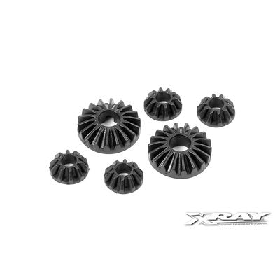XRay 304930 COMPOSITE GEAR DIFF BEVEL & SATELLITE GEARS (2+4)