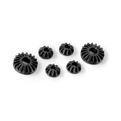 XRay 304932 GRAPHITE GEAR DIFF BEVEL & SATELLITE GEARS (2+4) - LOWER