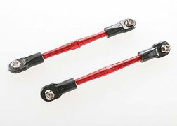 Traxxas 3139X Turnbuckles, aluminum (red-anodized), toe links, 59mm (2) (assembled with rod ends & hollow balls) (requires 5mm aluminum wrench #5477)
