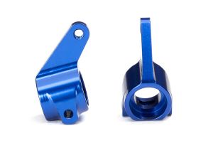 Traxxas 3636A Aluminum Steering Blocks w/Ball Bearings (Blue) (2)