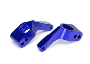 Traxxas 3652A Aluminum Stub Axle Carrier (Blue) (2)