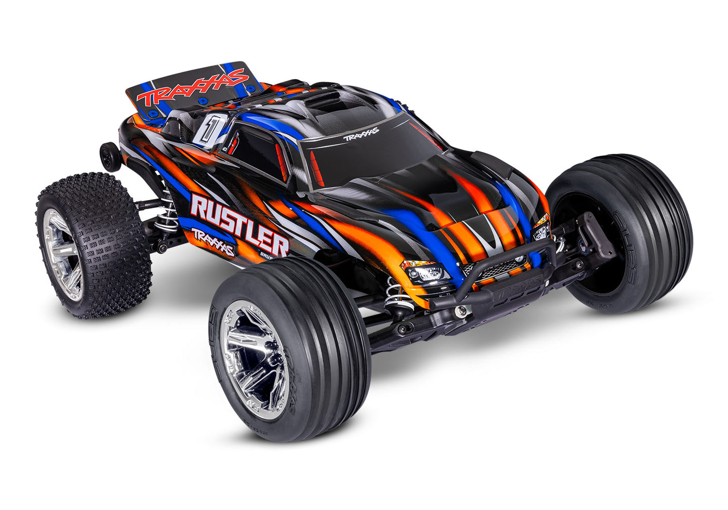 Traxxas 37354-4-RED Rustler BL-2s HD 1/10 RTR 2WD Brushless Stadium Truck (Red) w/BL-2s ESC & TQ 2.4GHz Radio