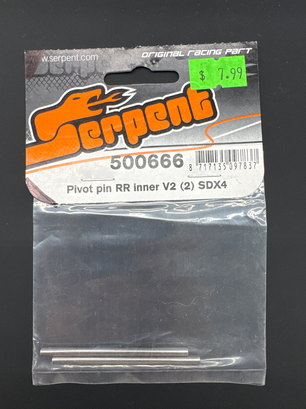 Serpent 500666 Pivot pin RR inner V2 (2) SDX4 EVO