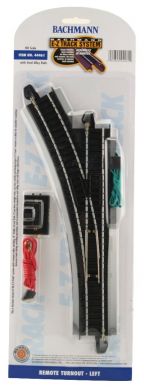 Bachmann 44461 HO Steel EZ Remote Left-Hand Switch