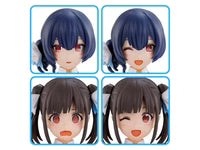 Bandai 2794163 The Idolmaster Shiny Colors 30 Minutes Sisters Option Hairstyle & Face Parts (Chiyoko Sonoda & Rinze Morino) Accessory Kit Set