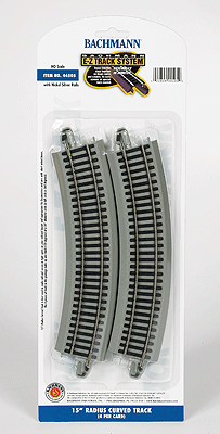 Bachmann 44505 HO 15" Radius Curved Nickel Silver Track