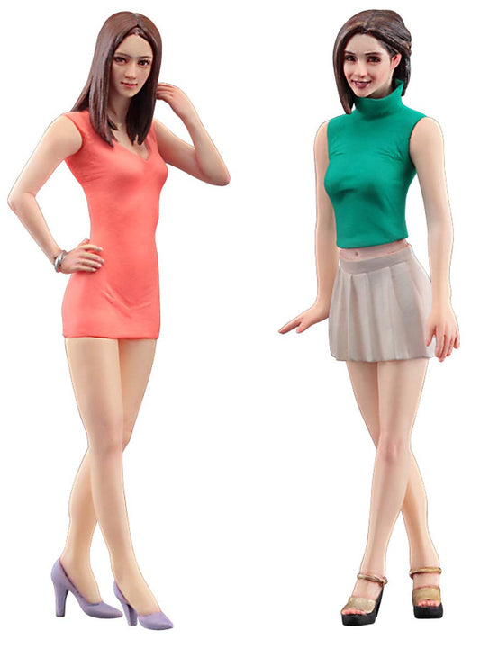 Hasegawa 29104 1/24 Fashion Model Girl Figures (2)