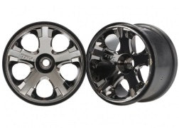 Traxxas 5577A All-Star 2.8" Black Chrome Wheels (2)