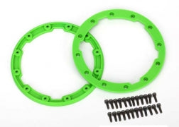 Traxxas 5664 Sidewall protector, beadlock style (green) (2)/ 2.5x8mm CS (24) (for use with Geode wheels)