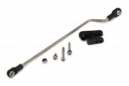 Traxxas 5781 Rudder pushrod, assembled/ servo horn/ 3x18mm BCS (stainless) (1)/ 3x15mm CS (stainless) (1)/ 3x6mm CS (stainless) (1)/ NL 3.0 (1)