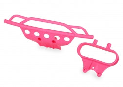 Traxxas 5835P Bumper, front/ bumper mount, front (pink)