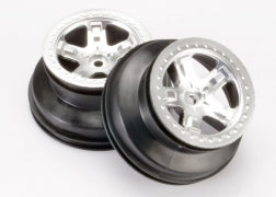 Traxxas 5874 SCT Satin Chrome Wheels (2)
