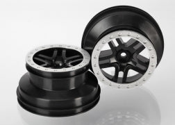 Traxxas 5884 Split-Spoke Black & Satin Chrome Wheels (2)