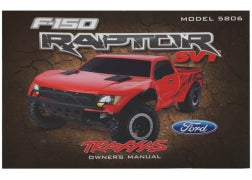 Traxxas 5897 Owners Manual, Ford Raptor (model 5806)