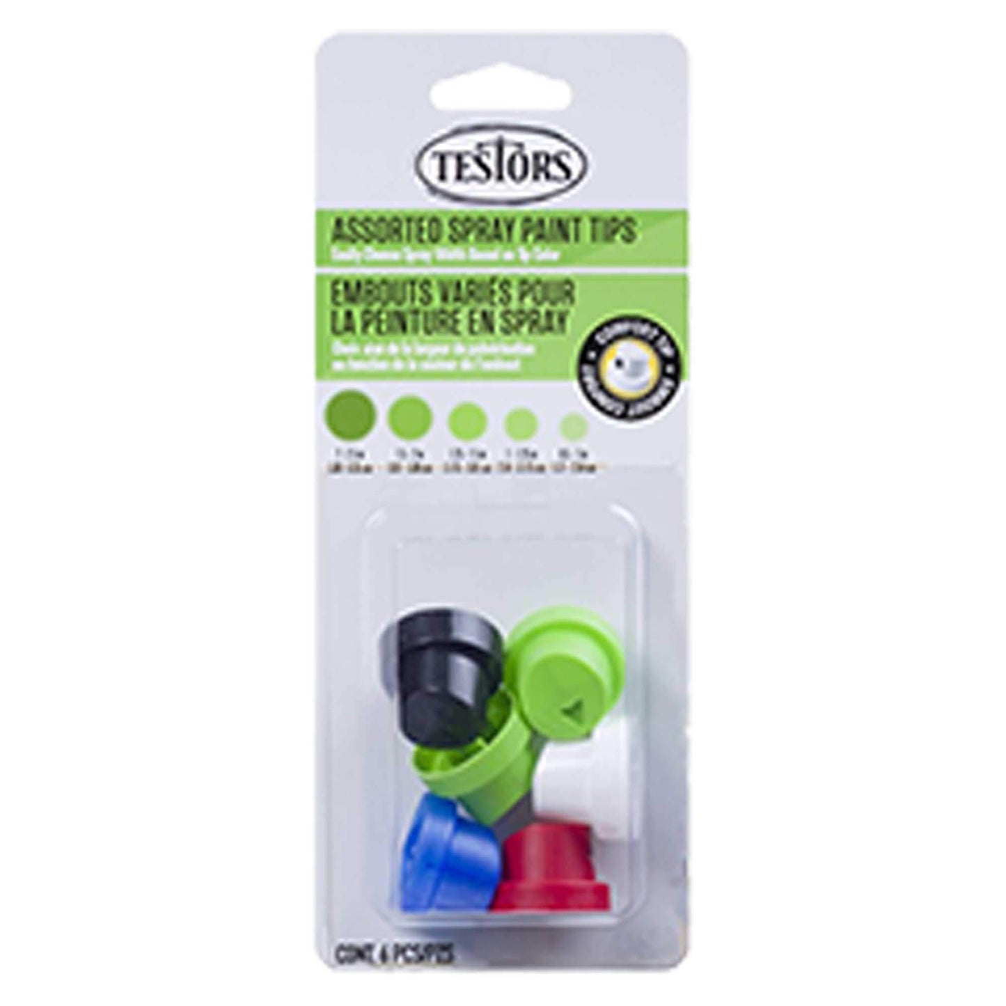 Testor 318231 Assorted Spray Paint Nozzle Tips (6)