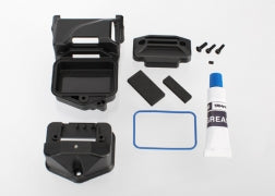 Traxxas 6424 Receiver Box, (sealed) (servo mount)/ foam (2)/ BCS 3x10mm/ CS 2.5x8mm (2)/ GS 3x4mm/ silicone grease